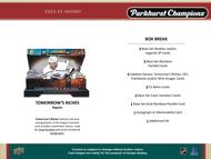 Image for 2022/23 Upper Deck Parkhurst Champions Hockey Hobby 12-Box Case