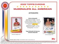 Image for 2022 Topps McDonald's All American Chrome Basketball Hobby Box