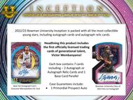 Image for 2022/23 Bowman University Inception Hobby Box