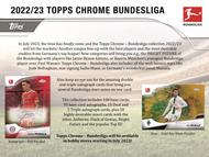 Image for 2022/23 Topps Chrome Bundesliga Soccer Hobby 12-Box Case