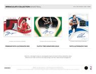 Image for 2022/23 Panini Immaculate Basketball Hobby Box