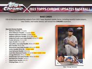 Image for 2023 Topps Chrome Update Series Baseball Hobby Box