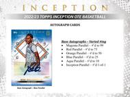 Image for 2022/23 Topps Inception Overtime Elite Basketball Hobby Box