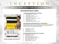 Image for 2022/23 Topps Inception Overtime Elite Basketball Hobby Box