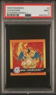 Image for 1999 Pokemon Charizard Stickers Series 1 #6 PSA 9
