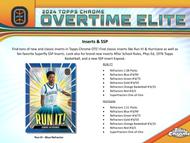 Image for 2023/24 Topps Chrome Overtime Elite Basketball Hobby 12-Box Case
