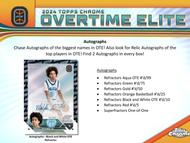 Image for 2023/24 Topps Chrome Overtime Elite Basketball Hobby 12-Box Case