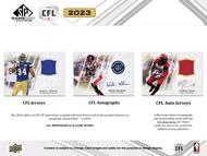 Image for 2023 Upper Deck SP Game Used CFL Football Hobby 16-Box Case