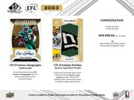 Image for 2023 Upper Deck SP Game Used CFL Football Hobby 16-Box Case