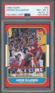 Image for 1986/87 Fleer Hakeem Olajuwon #82 Rookie PSA/DNA 8 Auto 10