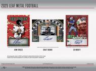 Image for 2025 Leaf Metal Football Hobby 12-Box Case