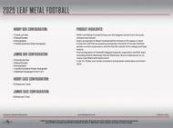 Image for 2025 Leaf Metal Football Hobby 12-Box Case