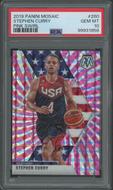 2019/20 Panini Mosaic Basketball #260 Stephen Curry Pink Swirl #11