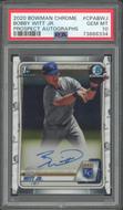Image for 2020 Bowman Chrome Bobby Witt Jr. 1st Bowman Auto PSA 10