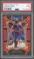 Image for 2023/24 Panini Select Lamine Yamal #124 Rookie Red Wave /149 PSA 9