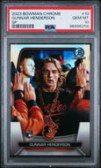 Image for 2023 Bowman Chrome Gunnar Henderson Rookie SP #10 PSA 10