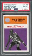 Image for 2011 Fleer Retro Michael Jordan 1961-62 Purple PSA 8