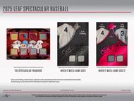 Image for 2025 Leaf Spectacular Baseball Hobby 3-Box Case