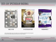 Image for 2025 Leaf Spectacular Baseball Hobby 3-Box Case