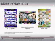 Image for 2025 Leaf Spectacular Baseball Hobby 3-Box Case