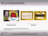 Image for 2025 Leaf Spectacular Baseball Hobby 3-Box Case