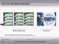 Image for 2025 Leaf Spectacular Baseball Hobby 3-Box Case