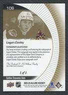 Image for 2023/24 UD Allure Logan Cooley 1/1 Rookie Golden Treasures Auto