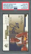 Image for 2003 SP Signature Authentic Signatures Reggie Miller Gold /50 PSA 10