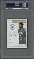 Image for 2014/15 Panini Eminence Basketball #MVPJE Julius Erving MVP 1 Troy Ounce Silver Auto #02/10 PSA 8 (NM-MT)