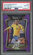 Image for 2015 Panini Select Neymar Jr Purple /99 PSA 8 #22