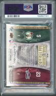 Image for 2009 Upper Deck Kevin Garnett LeBron James Dual Game Materials Gold /150 PSA 6