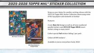 Image for 2025/26 Topps NHL Hockey Sticker Collection 50-Pack 16-Box Case