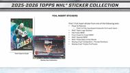 Image for 2025/26 Topps NHL Hockey Sticker Collection 50-Pack 16-Box Case