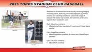 Image for 2025 Topps Stadium Club Baseball Blaster 40-Box Case