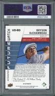 Image for 2021 Upper Deck SP Authentic Bryson DeChambeau Employee Exclusive Future Watch Auto #UDBD PSA 10