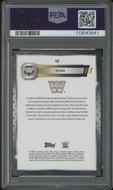 Image for 2025 Topps Chrome WWE Wrestling #10 The Rock Black & Gold Refractor #07/13 PSA 9 (MINT)