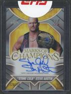 Image for 2025 Topps Chrome WWE "Stone Cold" Steve Austin Marks of Champions Refractor Auto /175