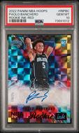 Image for 2022 Panini NBA Hoops Paolo Banchero Red Rookie Auto /25 PSA 10