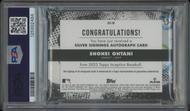 Image for 2022 Topps Inception Baseball #ISSSO Shohei Ohtani Silver Signings Auto #61/99 PSA 8 (NM-MT)