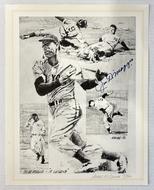 Image for Joe DiMaggio Autographed B&W Print Collage JSA ZZ94991 (Reed Buy)