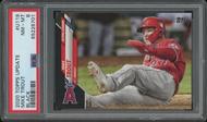 Image for 2020 Topps Update Baseball #U119 Mike Trout Black #54/69 PSA 8 (NM-MT)
