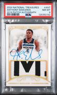 Image for 2024/25 Panini National Treasures Anthony Edwards 2014 Patch Auto /10 PSA 8