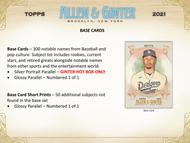 Image for 2021 Topps Allen & Ginter Baseball Hobby Box