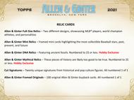 Image for 2021 Topps Allen & Ginter Baseball Hobby Box