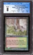 Image for Magic the Gathering Onslaught FOIL Wooded Foothills 330/350 CGC 8 NEAR MINT (NM)