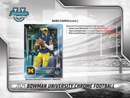 Image for 2025 Bowman University Chrome Football Blaster 40-Box Case