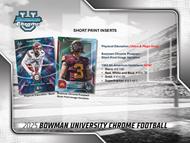 Image for 2025 Bowman University Chrome Football Blaster 40-Box Case