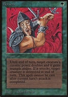 Image for Magic the Gathering Beta Berserk MODERATELY PLAYED MP