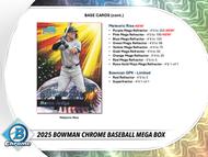 Image for 2025 Bowman Chrome Baseball Mega 20-Box Case