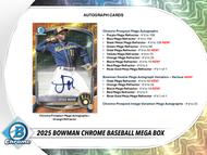 Image for 2025 Bowman Chrome Baseball Mega 20-Box Case